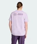 Mercedes AMG Petronas F1 adidas Men's Premium Woven Graphic T-Shirt - Purple
