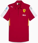 Ferrari AF Corse Hypercar Le Mans 2025 Men's Polo - Dark Cherry