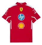 Scuderia Ferrari F1 Kids 2025 Team Polo Shirt - Dark Cherry