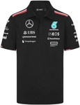 Mercedes AMG Petronas F1 Men's 2024 Team Polo Shirt - Black