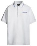 Red Bull Racing Men's Printed Logo Pique Polo Shirt - White
