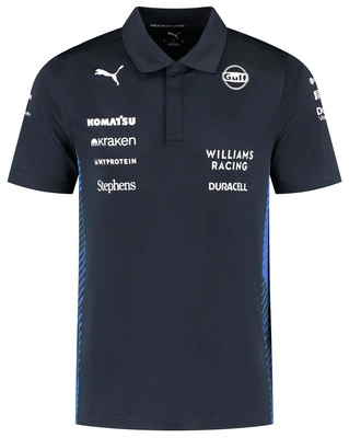 Williams Racing F1 Men's 2025 Team Polo Shirt - Navy