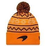McLaren F1 Team New Era Xmas Cuff Beanie Hat - Orange