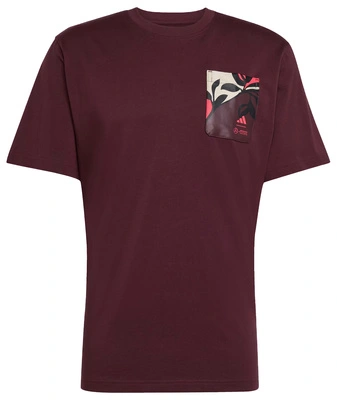 Mercedes AMG Petronas F1 adidas Men's Summer Graphic T-Shirt - Aurora Ruby