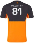 McLaren F1 Team 2024 Men's Oscar Piastri T-Shirt Driver - Papaya