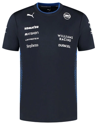 Williams Racing F1 Men's 2025 Team T-Shirt - Navy