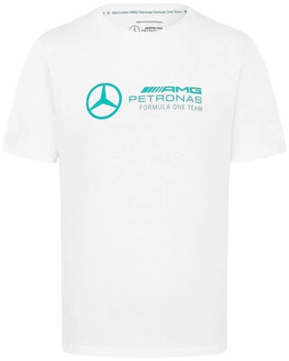 Mercedes-AMG Petronas F1 Team Men's Large Logo T-Shirt - White