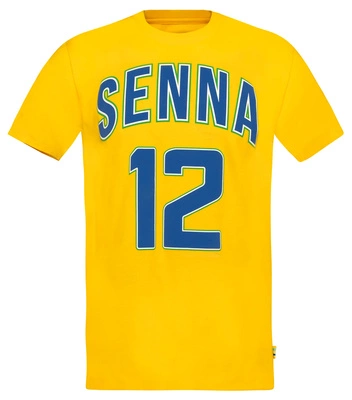 Ayrton Senna 12 Graphic T-Shirt - Yellow