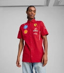 Scuderia Ferrari F1 Men's 2025 Team Short Sleeve Shirt - Dark Cherry