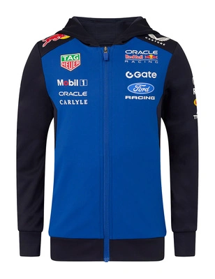 Red Bull Racing F1 Kid's 2026 Team Full Zip Hoodie - Blue
