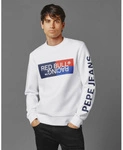 Red Bull Racing x Pepe Jeans - Men's Color Block Logo Sweatshirt - White