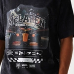 McLaren F1 New Era Men's Washed Graphic Oversized T-Shirt - Black