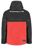 Porsche Motorsport Men's 2025 Team Rain Jacket - Black/Red