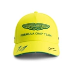 Aston Martin F1 2025 Official Fernando Alonso Driver Hat - Yellow