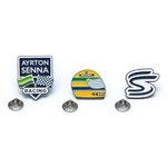 Ayrton Senna Pin Badge Set