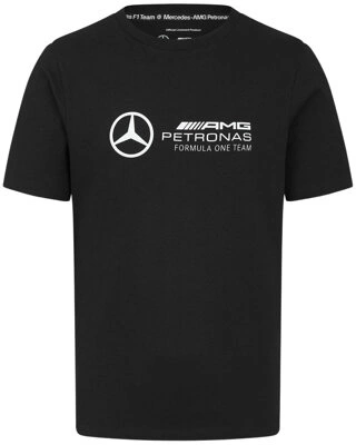 Mercedes-AMG Petronas F1 Team Men's Large Logo T-Shirt - Black