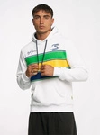 Ayrton Senna F1 Men's Stripe Pullover Hoodie - White