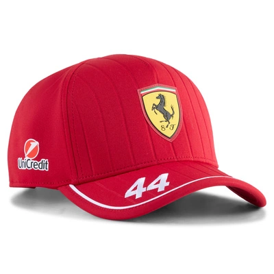 Scuderia Ferrari F1 Puma 2025 Lewis Hamilton Driver Hat - Dark Cherry