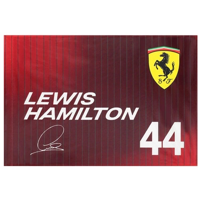 Scuderia Ferrari F1 2025 Lewis Hamilton Flag - Dark Cherry