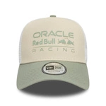 Red Bull Racing F1 New Era Seasonal E-Frame Trucker Hat - Beige/Green