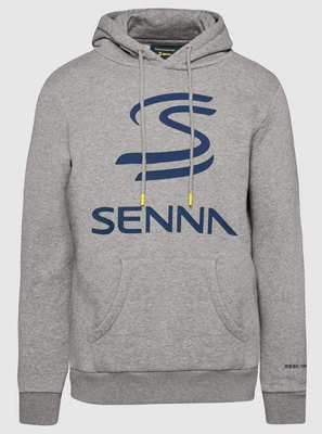 Ayrton Senna F1 Men's Legacy Pullover Hoodie - Grey Marle