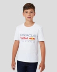 Red Bull Racing F1 Kids Large Logo T-Shirt - White