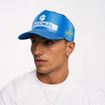 Ayrton Senna F1 Replica Nacional Vintage Washed Baseball Hat - Blue