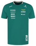 Aston Martin F1 Men's 2025 Lance Stroll Driver T-Shirt - Green