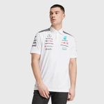 Mercedes AMG Petronas F1 adidas 2025 Men's Team Polo Shirt - White