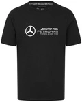 Mercedes-AMG Petronas F1 Team Men's Large Logo T-Shirt - Black