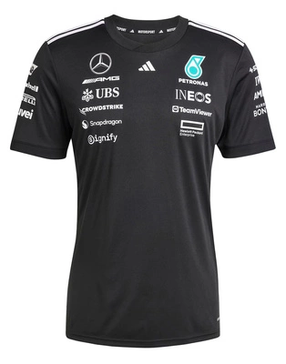 Mercedes AMG Petronas F1 adidas 2025 Women's Team Driver T-Shirt - Black