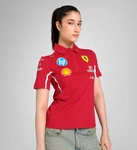 Scuderia Ferrari F1 Women's 2025 Team Polo Shirt - Dark Cherry