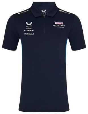 Alpine F1 Men's 2025 Team Polo Shirt - Navy