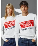 Red Bull Racing x Pepe Jeans - Men's Intarsia Logo Knit Crew Neck Sweater