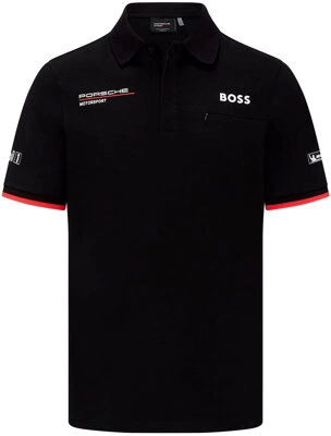 Porsche Motorsport Men's Team Polo Shirt - Black