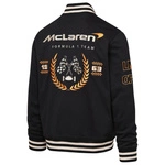 McLaren F1 Men's Ready To Drive Fleece Varsity Jacket - Black