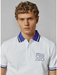 Red Bull Racing x Pepe Jeans - Men's Graphic Stripe Collar Polo Shirt - White