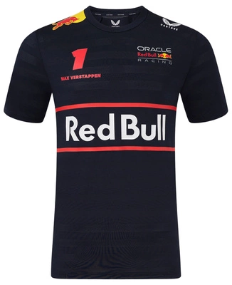 Red Bull Racing F1 Men's 2025 Max Verstappen T-Shirt - Navy