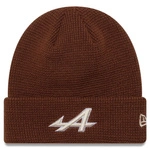 Alpine F1 Team New Era Waffle Cuff Knit Beanie - Brown