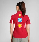 Scuderia Ferrari F1 Women's 2025 Team Polo Shirt - Dark Cherry