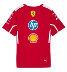 Scuderia Ferrari F1 Women's 2025 Team T-Shirt - Dark Cherry