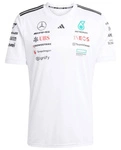 Mercedes AMG Petronas F1 adidas 2025 Men's Team Driver T-Shirt - White