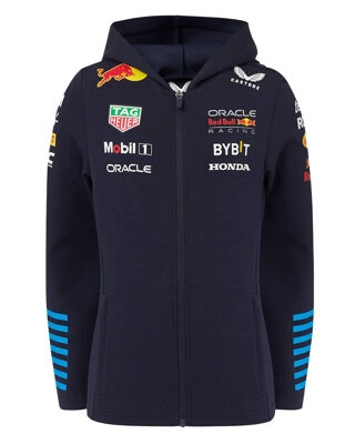 Red Bull Racing F1 Kids 2024 Full Zip Hoodie