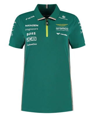 Aston Martin F1 Women's 2025Team Polo Shirt - Green
