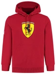 Scuderia Ferrari F1 Men's Large Shield Hoodie - Dark Cherry